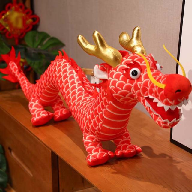 ドラゴンタイプのオレンジぬいぐるみ JELLY CAT - 新作 新品 ジェリーキャット ドラゴン 赤 レッド