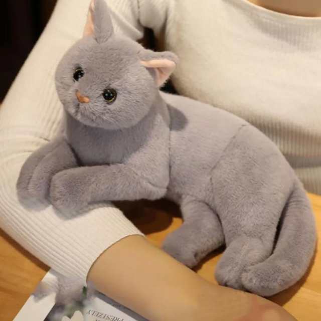 鳴く ぬいぐる クッション ペットロス 癒しグッズ ねこ 鳴き声 リアル 全長36cm/29cm そっくり 動物 アニマル ペット 子供 ぬいぐるみ  抱き枕 本物 猫 もちもち 可愛い ふわふわ ねこのぬいぐるみ キャット ニャンコ ギフト 家族 母 誕生日 クリスマス 声の通販はau PAY ...