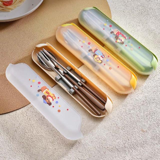 カトラリー ケース付き おしゃれ 便利 お弁当 3点セット 304ステンレス 北欧 食器 スプーン フォーク お箸 エコカトラリー 持ち運び かわいい セット 携帯 コンビセット キャンプ 通勤 携帯用カトラリー