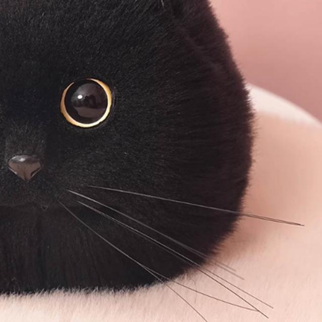 ふわふわ ネコ型トートバッグ 長毛 超リアル！ ネコグッズ エコファー