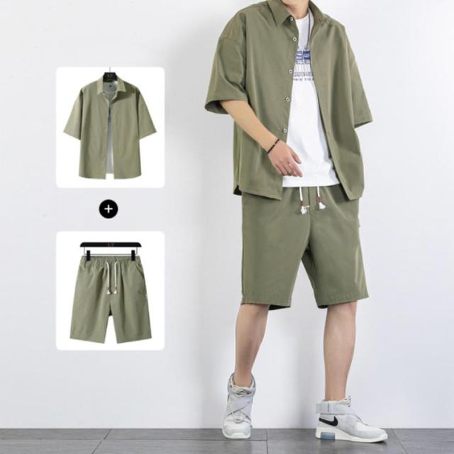 セットアップ 半袖 ショートパンツ ゆったり カジュアル L2363 40代ファッション レディース ゆったりカジュアルショートパンツ