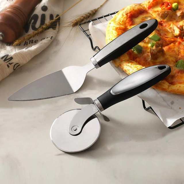 2点セット pizza ピザ用 転がす ピザカッター ステンレス パイナイフ 取り分け ピザ切り ナイフ 回転式 パイサーバー キッチンツール  カの通販はau PAY マーケット amalife au PAY マーケット－通販サイト