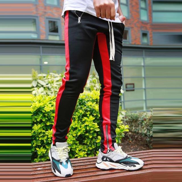 春 メンズ 裾ファスナー付 ボトムス スウェット スウェット