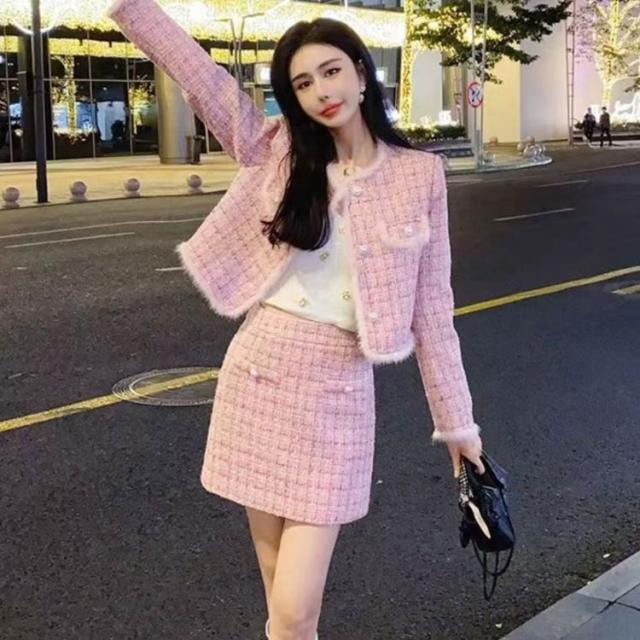 セレモニースーツ ラメツイードセットアップ 美品✨現行 セレモニースーツ ラメツイードセットアップ 美品✨現行