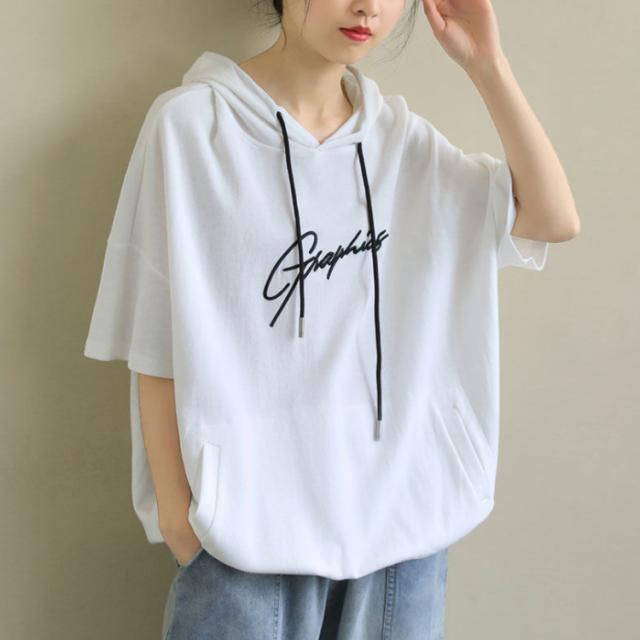 新品☆5L6L♪おしゃれなTシャツ半袖パーカーなど5枚まとめて♪☆D753 楽天市場】全5色！Tシャツ 半袖 フード付き 無地 夏物 トップス