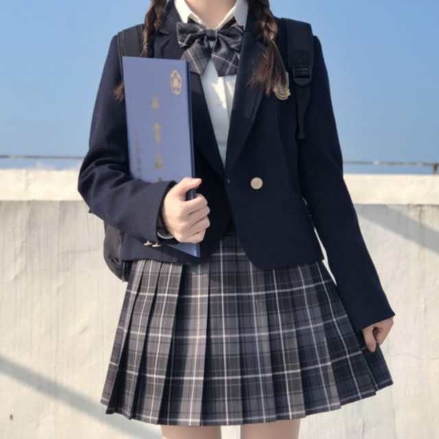 制服 jk制服 ブレザー 女子高生 フォーマルスーツ 5点セット スカート