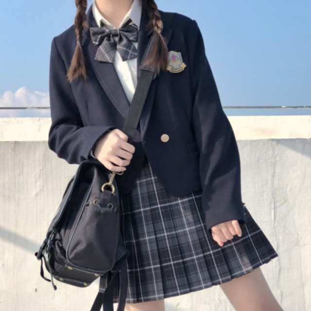 制服 jk制服 ブレザー 女子高生 フォーマルスーツ 5点セット スカート