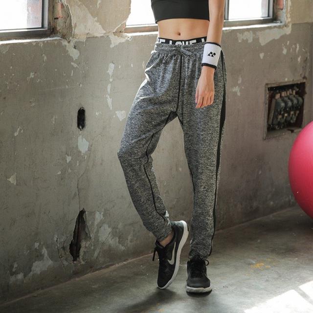 レディース スウェット 9分丈パンツ ヨガウエア スポーツウエア フィットネスウエア ボトムス ウエスト紐 サイドライン ジム 運動 ピラティス エク レディース スウェット 9分丈パンツ ヨガウエア スポーツウエア