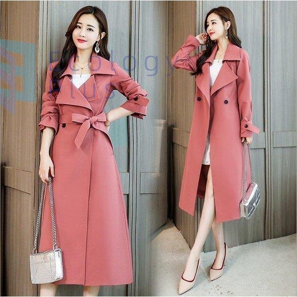 トレンチコート レディース スプリングコート ファッション ライト