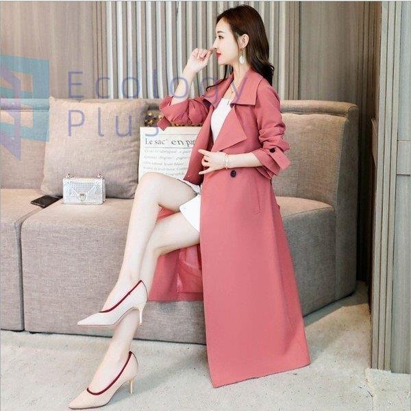 トレンチコート レディース スプリングコート ファッション ライト