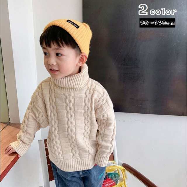 長袖セーター キッズ ベビー タートルネック ニット 子供服 こども服