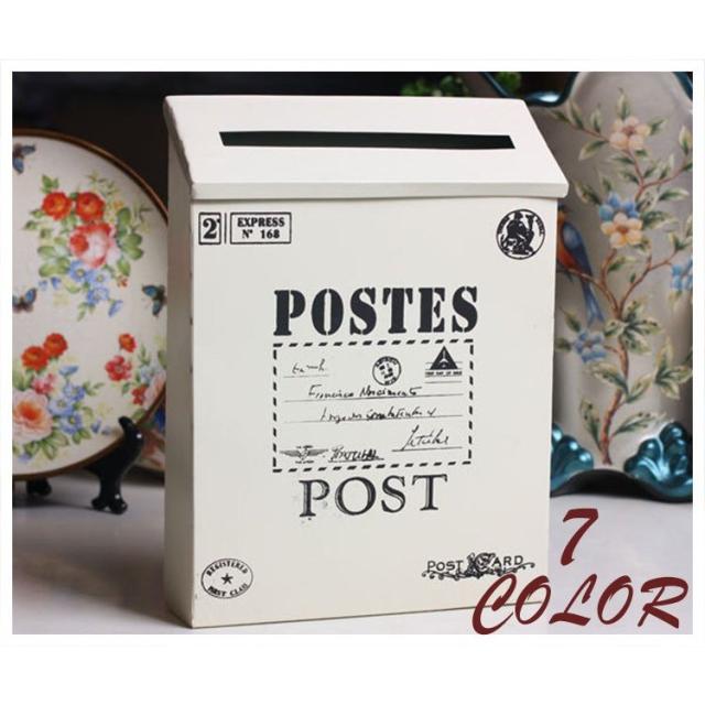 レターラック ポスト風 郵便受け風 郵便ポスト風 小物入れ 収納 手紙入れ インテリア 雑貨 ビンテージ風 スチール製 かわいい おしゃれの通販はau Pay マーケット Doranika