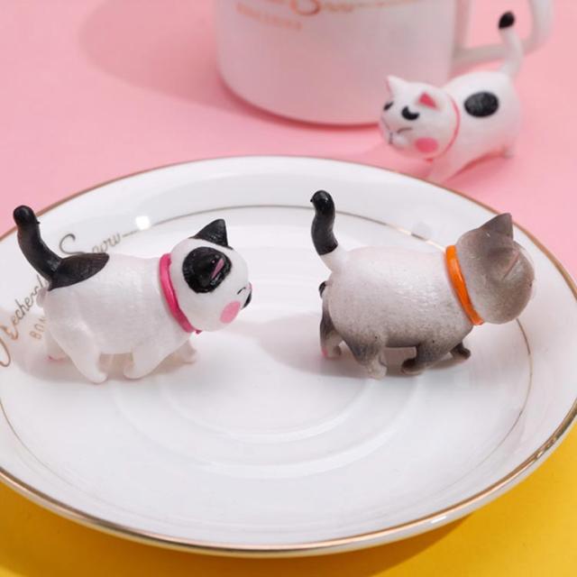 猫 置物 ネコちゃん 9匹セット ねこ 動物置物 カー用品 カー