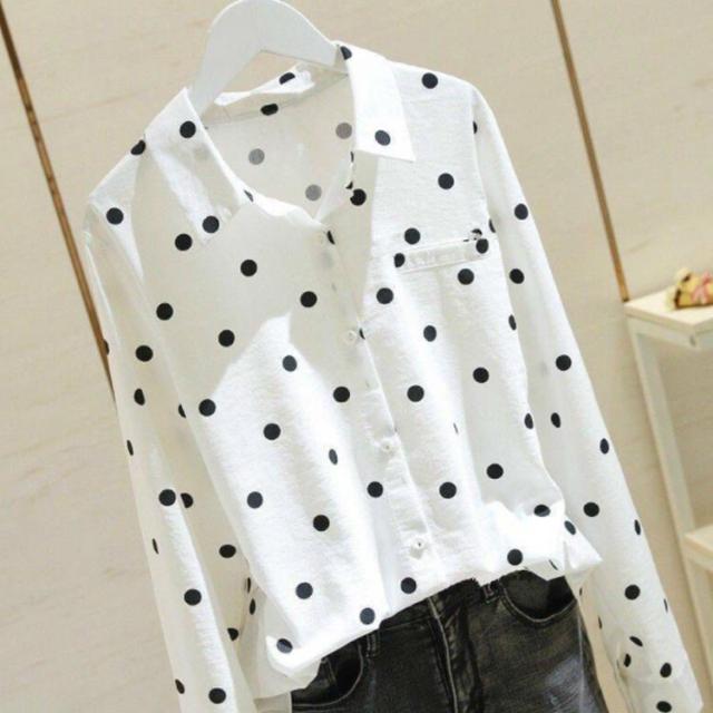 CITY SHOP ドットシャツ シャツ ブラウス ドット 水玉 CITY SHOP ドットシャツ シャツ ブラウス ドット 水玉