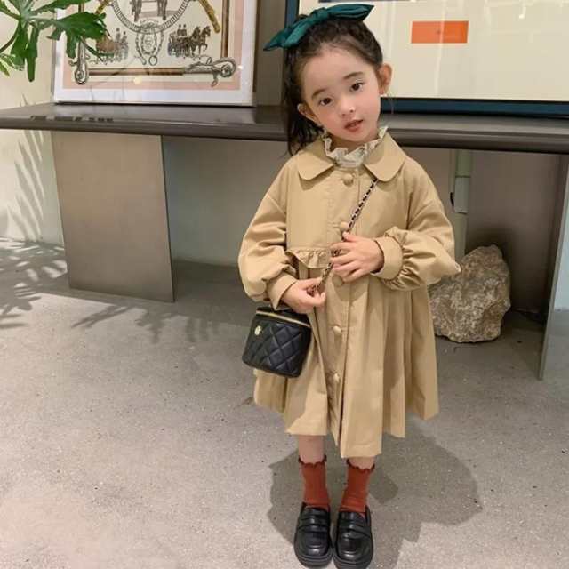 トレンチコート キッズ 子供服 キッズ ベビー服 ロングコート