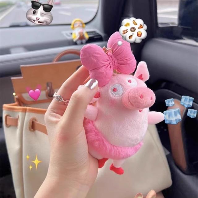 バッグチャーム キーホルダー バッグアクセサリー ぬいぐるみ 蝶結び