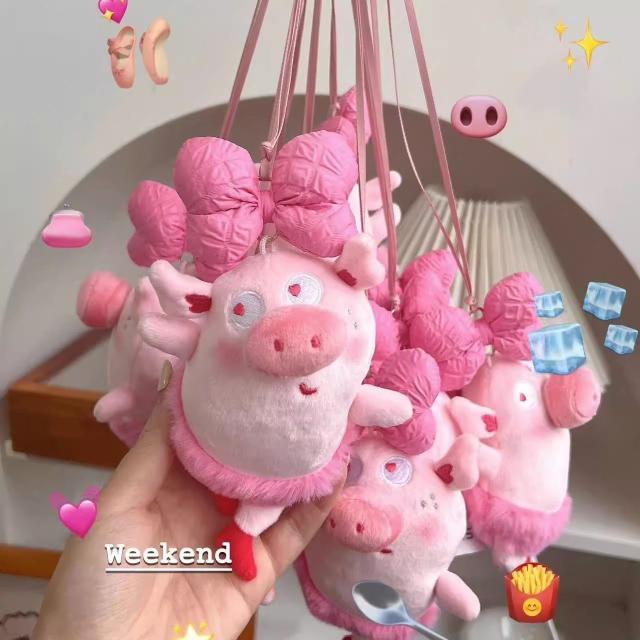 バッグチャーム キーホルダー バッグアクセサリー ぬいぐるみ 蝶結び