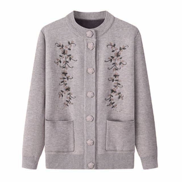 シニア もちもちカーディガン 婦人 レディース シニアファッション 裏