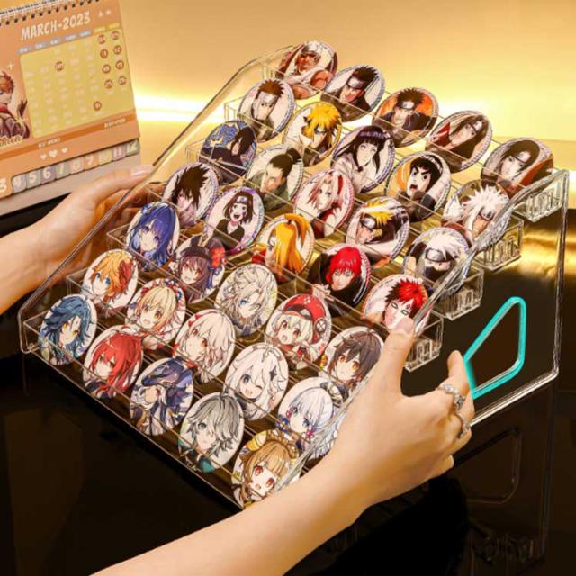 缶バッジ 収納 5段 6段 7段 ディスプレイスタンド アクスタ