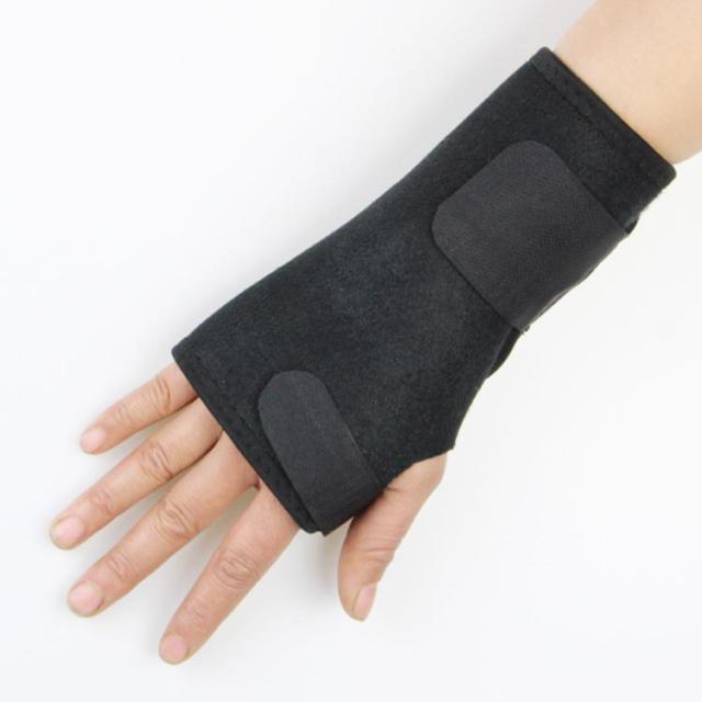 手首サポーター 腱鞘炎 手首保護 右手用 左手用 黒 バラック 手