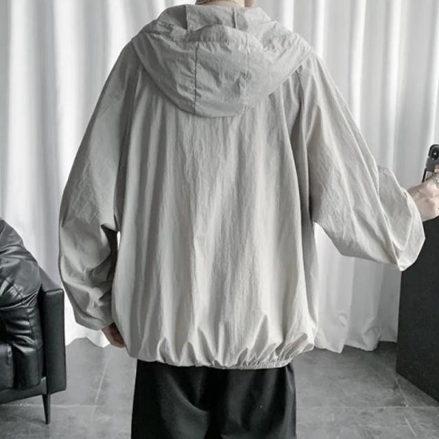 パーカー 薄手 メンズ uvカット 無地 ドライメッシュ 吸汗速乾