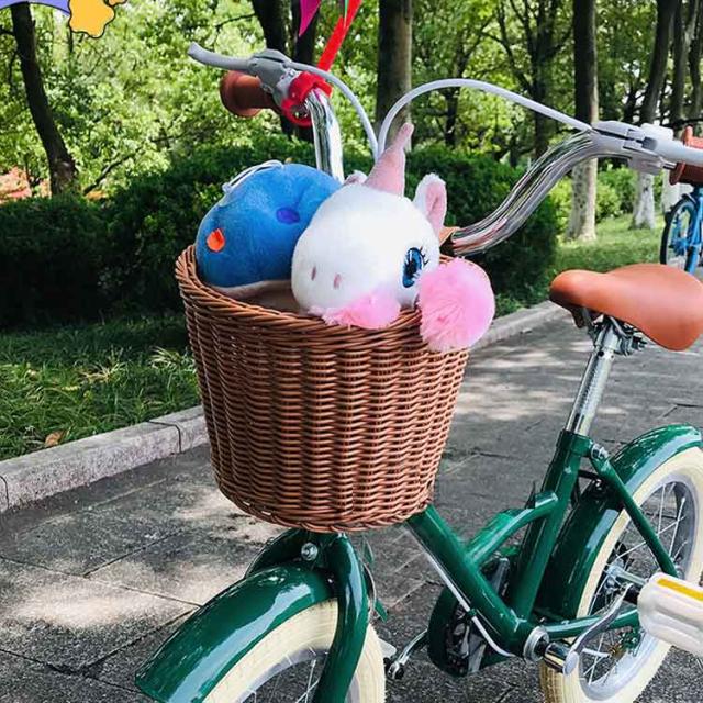 自転車 前かご ラタンバスケット 前掛けカゴ 前カゴ ナチュラル