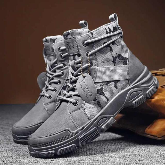 牛革　ミリタリーブーツ 黒 レザー ハイカット 牛革 バイクブーツ メンズ 本革 ブーツ ミリタリーブーツ