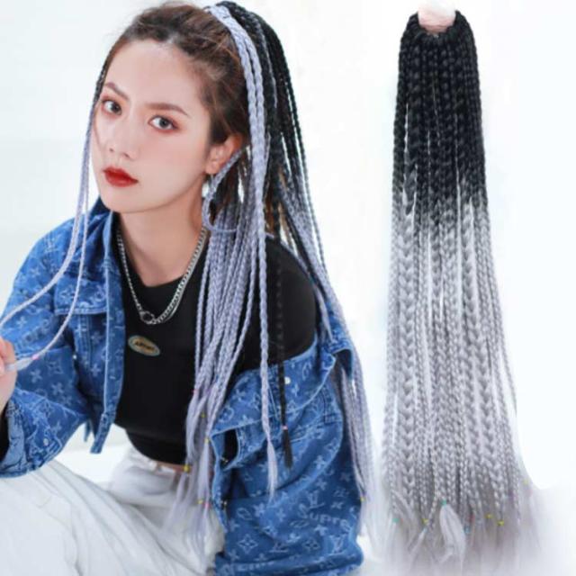 24本セット ヘアゴム エクステ 三つ編み 編み込み キッズ 大人