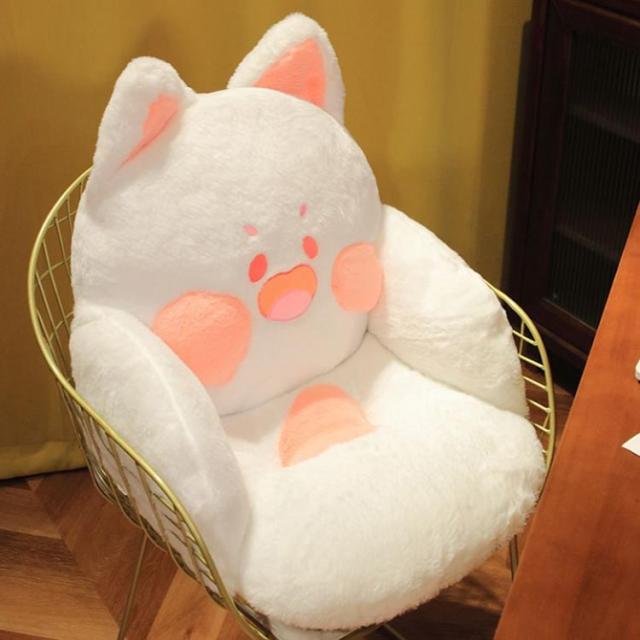 ２個セット 猫のチェアクッション☆　椅子 クッション 座椅子 猫 グレー Amazon.co.jp: [AiO JAPAN] 椅子 クッション 座椅子 猫 グレー