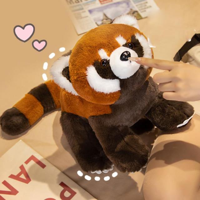 ぬいぐるみ リアル 45cm レッサーパンダ モフモフ 動物 長60cm