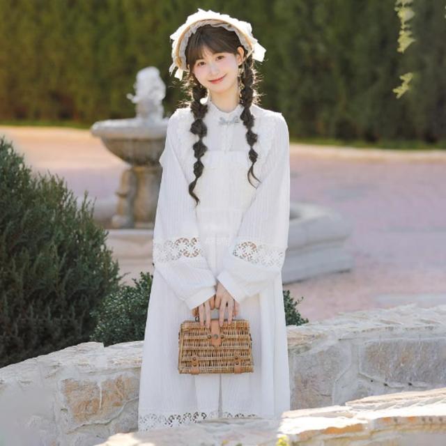 ワンピース Renママ様 MAGALI セーラーワンピース リネンドレス ワンピース オフ
