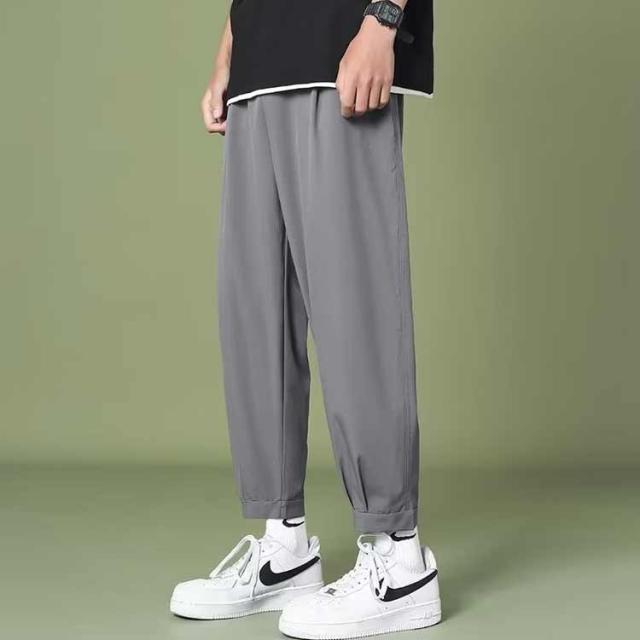 スポーツパンツ 9分丈 ズボン パンツ カジュアルパンツ 春秋 チノパン ロングパンツ スポーツパンツ 夏ズボン 無地 メンズ 男性 スウェットパンツ 長ズボン ワークパンツ 運動 パンツ・ボトムス