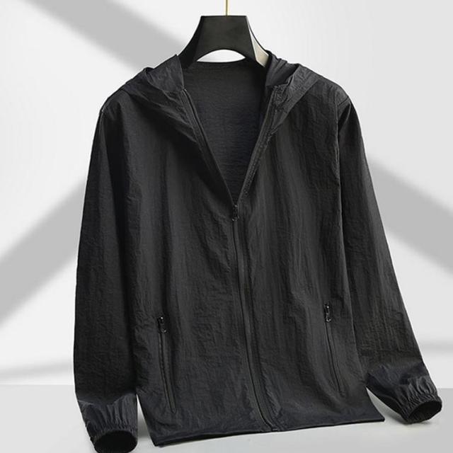 UVカットパーカー ブラック Lサイズ KOBE HAKU UVパーカー ブラック L