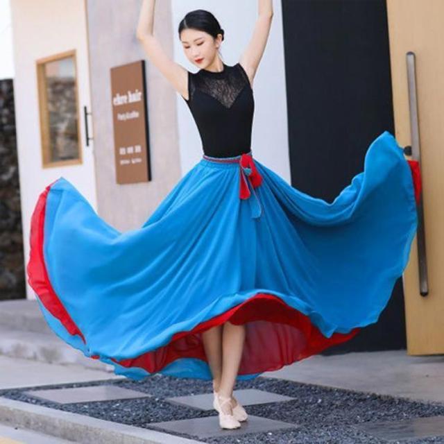 社交ダンス ダンス衣装 リバーシブル エレクトーン スカート 全円