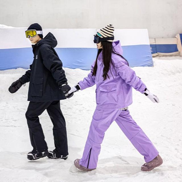 スノボ プルオーバー ウェア レディース 上下セット スキーウェア