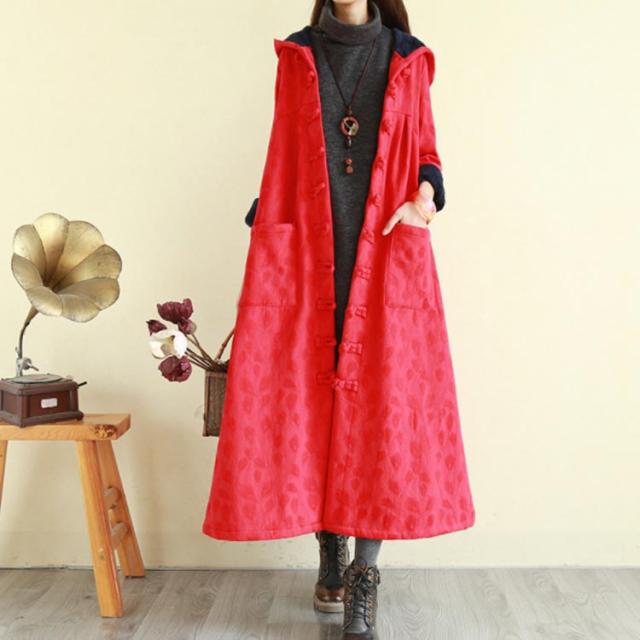 綿麻コート ロング フレアコート レディース 超ロングコート 裏起毛
