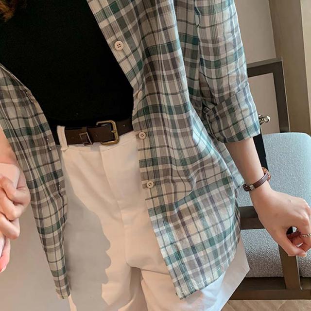 チェックシャツ 長袖 シャツ 長袖シャツ チェック柄 シャツ レディース