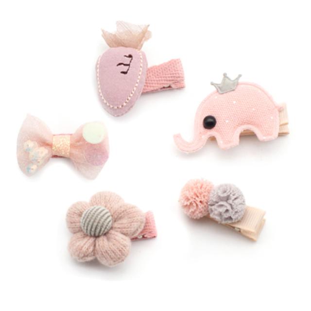 ⓝⓔⓦ【たらりんベルベット】ベビーヘアクリップ キッズヘアクリップ