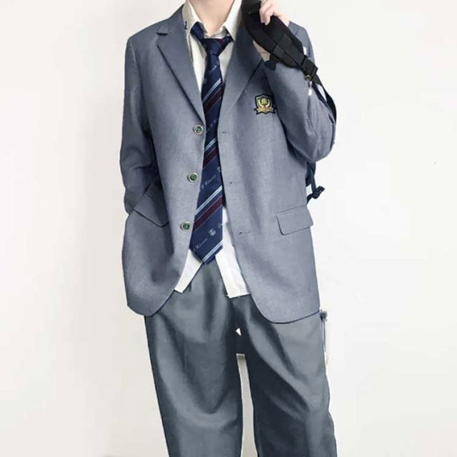 コスチューム 男子 上下セット 学生服 入学式 男子高生 スクールジャケット 通学 卒業式 学生 ブレザー 長袖 学生 スクールシャツ スーツ 学生服 紺 ブラック スクール制服 フォーマル 制服 男子高生 学校 高校生 ネクタイ 制服 中学 制服 4点セ_1
