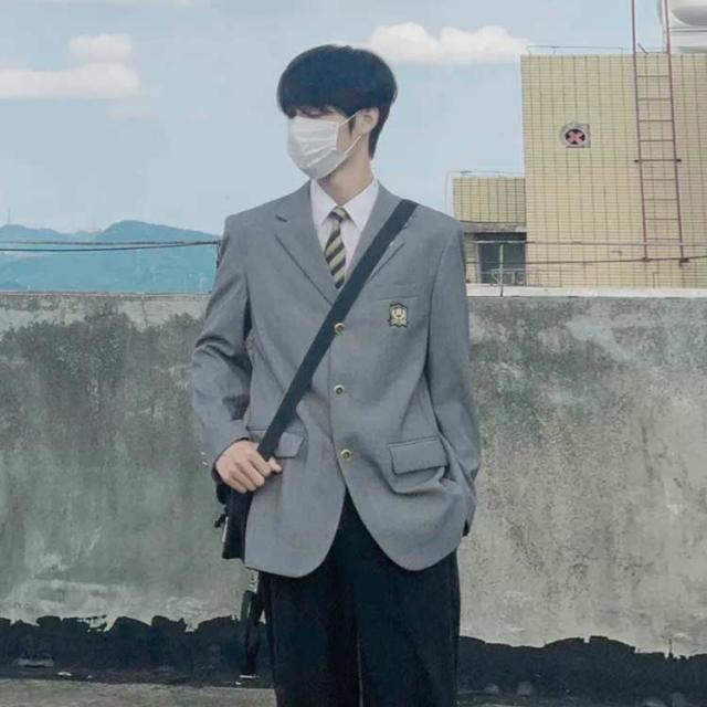 コスチューム 男子 上下セット 学生服 入学式 男子高生 スクールジャケット 通学 卒業式 学生 ブレザー 長袖 学生 スクールシャツ スーツ 学生服 紺 ブラック スクール制服 フォーマル 制服 男子高生 学校 高校生 ネクタイ 制服 中学 制服 4点セ_3