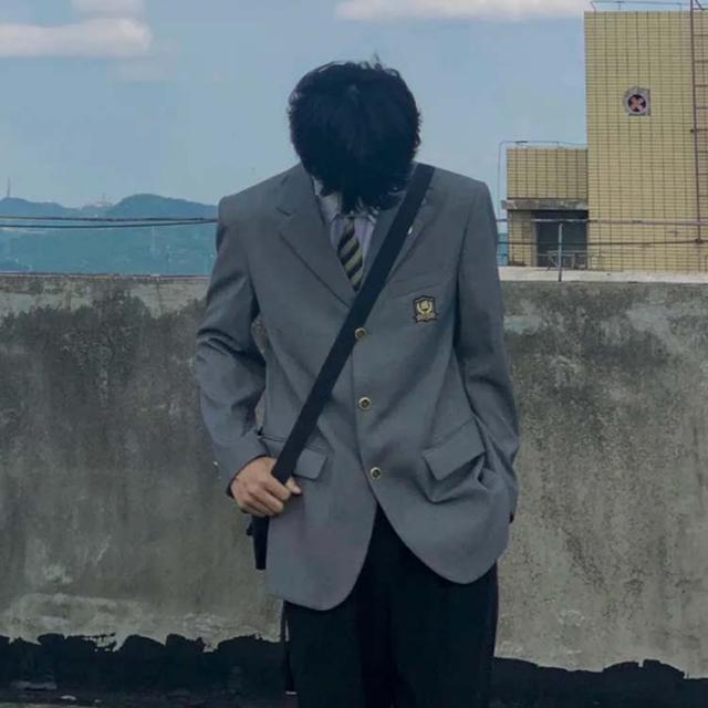 男子 スクールブレザー 4点セット フォーマル 無地 ロングパンツ ブレザー 学生服 ネクタイ スクールシャツ フォーマル 男子高校制服 学生 高校生 中学 コート 男子高校制服 スーツ スーツ 学スクール 文化祭 入学式 卒業式 黒 紺 コスプレ 大きいサイズ_4