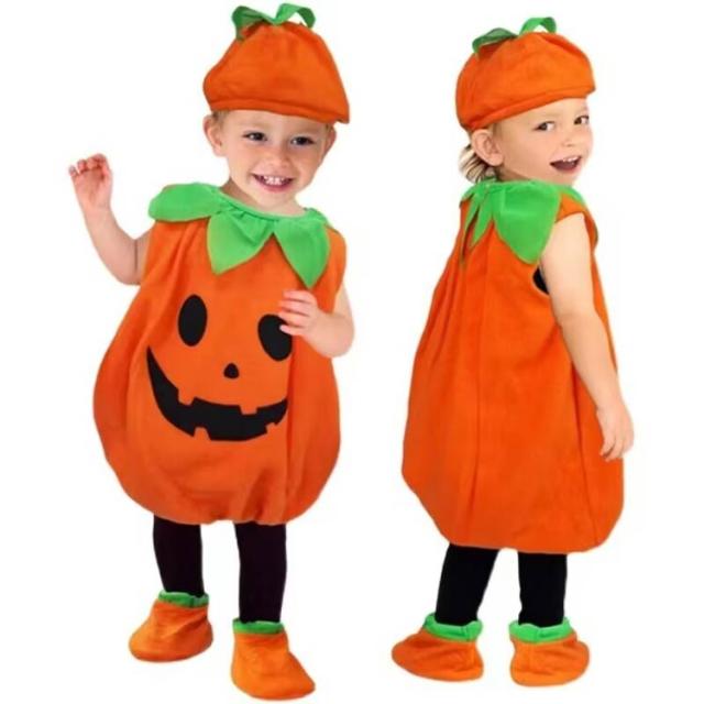 女の子 ベビー ハロウィン 仮装 男の子 こども かぼちゃ かぼちゃ 