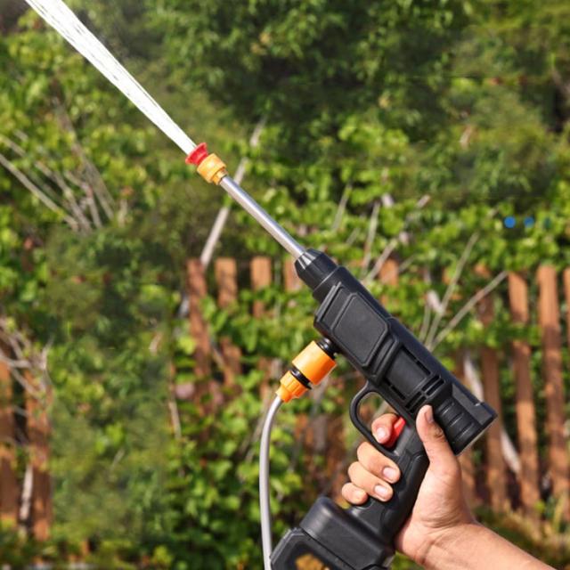 48VF バッテリー2個付+充電器】 高圧洗浄機 コードレス 充電式 13点