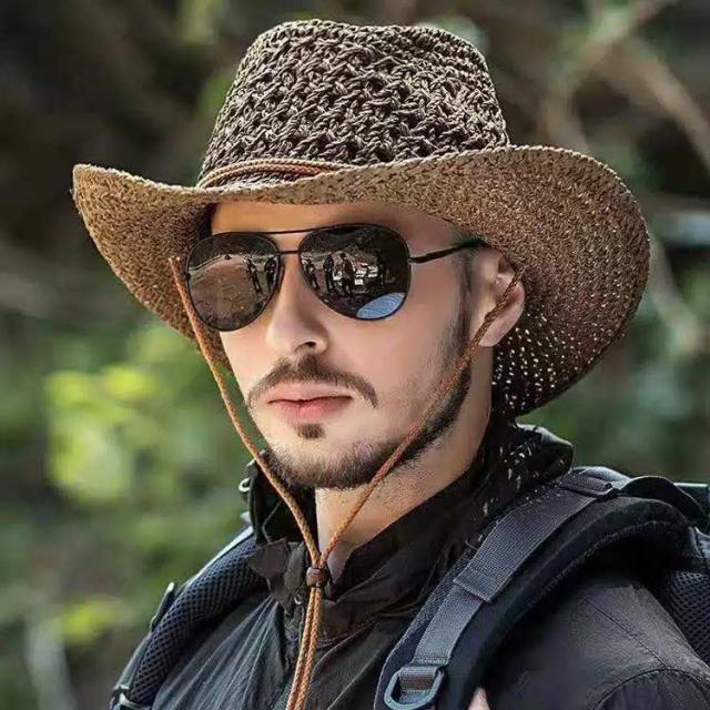 麦わら帽子 メンズ アウトドア 釣り 農作業 帽子 春 夏 ストローハット