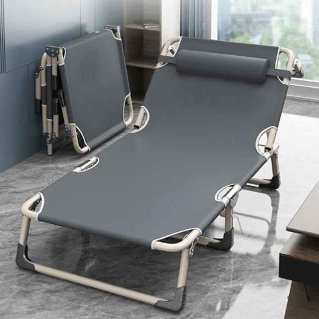折りたたみベッド 組立不要 68×190cm 折りたたみ ベッド シングル ワイド 三つつ折り 完成品 簡易 ベッド リクライニング コンパクト 収納 スチール パイプベッド 頑丈 軽量 通気性 スリム 省スペース 来客用 アウトドア 庭 キャンプ コット_2