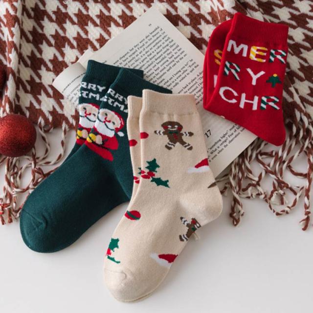 Regoss] クリスマス 靴下 子供 男の子 女の子 あったか靴下  