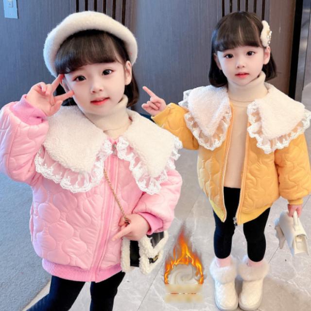 中綿ジャケット 子供服 ベビー服 キッズ コート アウター 女の子 防寒 保温 キルティング 長袖 ブルゾン 可愛い おしゃれ 厚い 暖かい 秋冬 ガールズ 女児 あったか おしゃれ 通園 通学 普段着 七五三 90 100 110 120 130 140cm その他子供服（アウター）