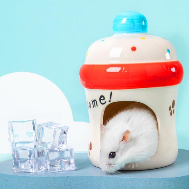 ハムスター ハウス 隠れ家 涼感ハウス ハムスター用 ハムスター 夏対策 陶器 小動物 可愛い おもしろ おうち おへや 寝床 日陰 日よけ 砂の通販はau Pay マーケット Candy Candy