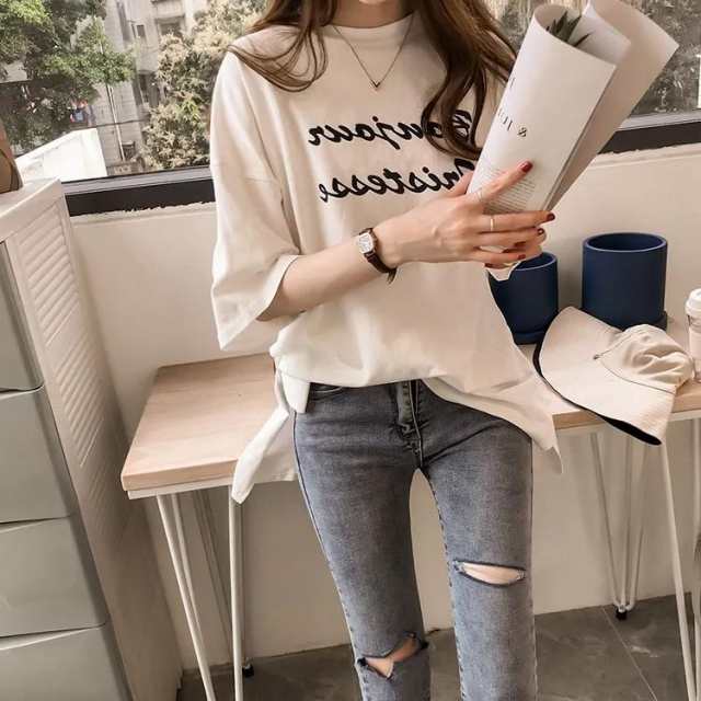 3色 半袖Tシャツ 英字両面プリント シンプル カジュアル 速乾 夏 楽天市場】SHEENA 英字ロゴリンガーTシャツ 春 夏 秋 半袖