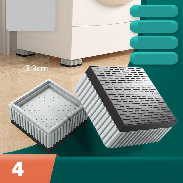 家具 洗濯機 冷蔵庫 ソファー かさ上げ台 高さ調節 防振防音ゴム 4ヶセット M／1段 1490円~かさ上げ台 洗濯機 ソファー 冷蔵庫 防振 かさ上げ台 引越し 足 ベッド 振動防止 置き台 ドラム式 こたつ 10cm 脚  机 嵩上げ 継ぎ足し